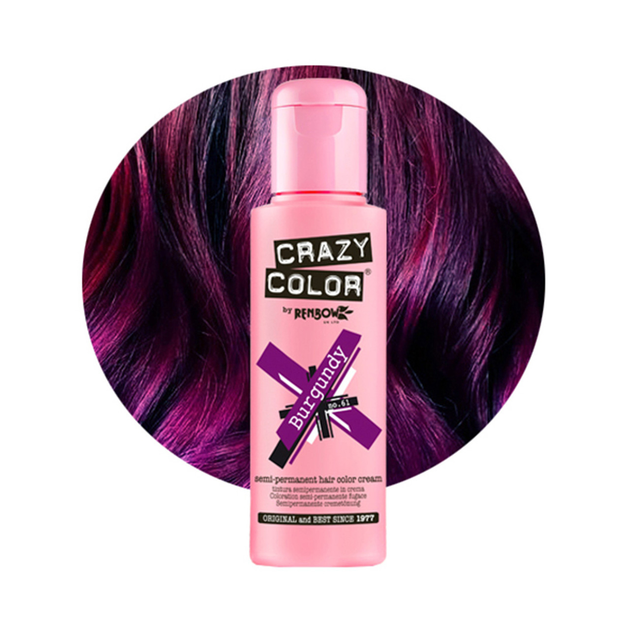 Фарба для волосся Semi-Permanent Hair Color Cream №61 Burgundy