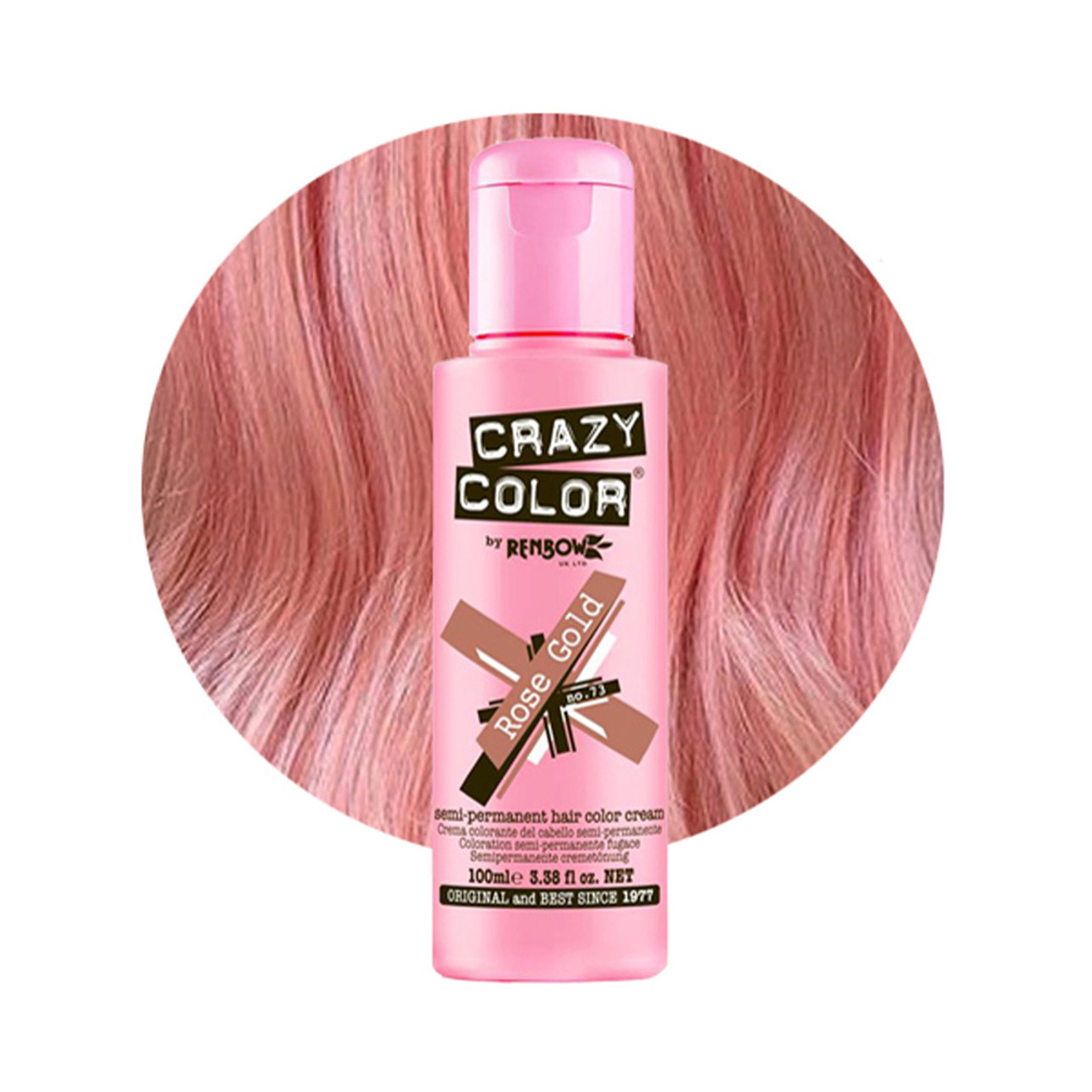 Фарба для волосся Semi-Permanent Hair Color Cream №73 Rose Gold