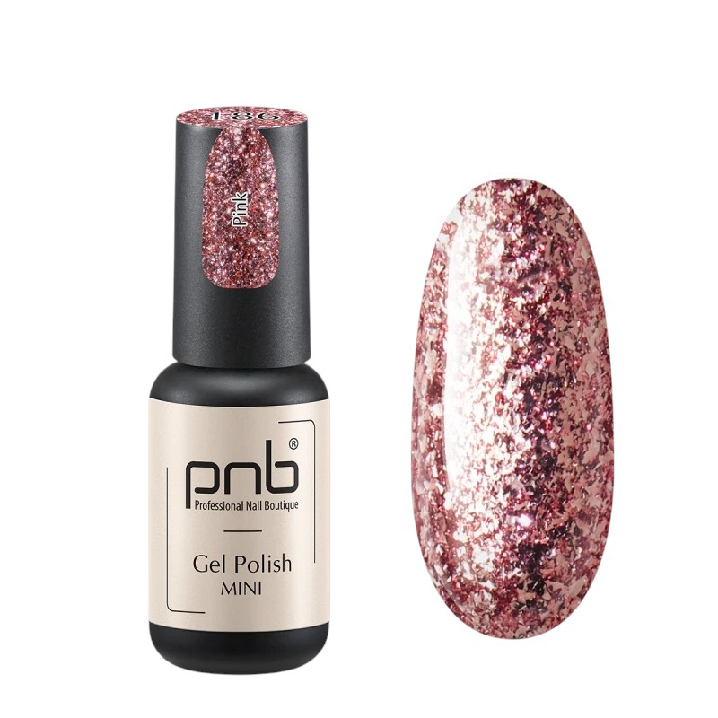 Гель-лак для нігтів PNB Gel Polish 186 Pink, 4 ml