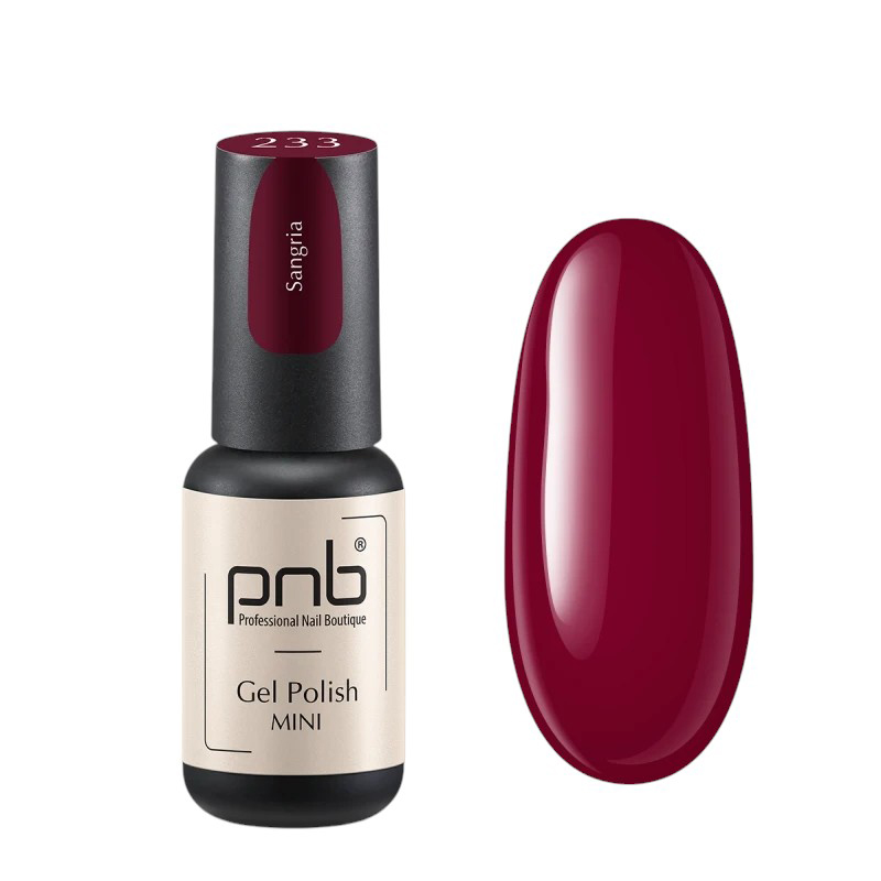 Гель-лак для нігтів PNB Gel Polish 233 Sangria, 4 ml