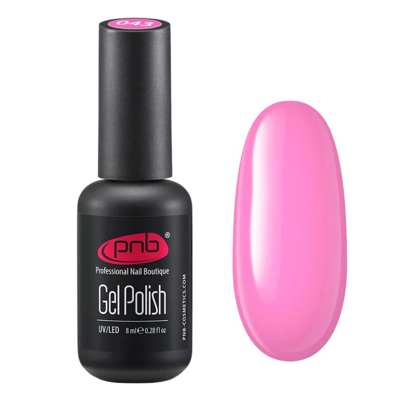 Гель-лак для нігтів PNB Gel Polish 043 Pink Candy, 8 ml