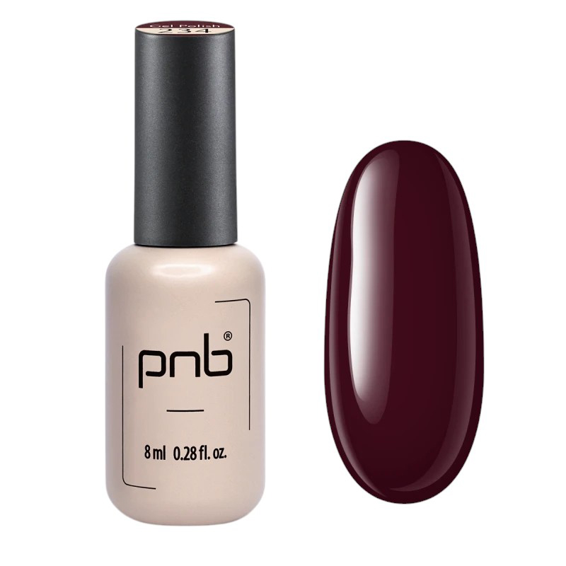 Гель-лак для нігтів PNB Gel Polish 234 Black Cherry, 8 ml