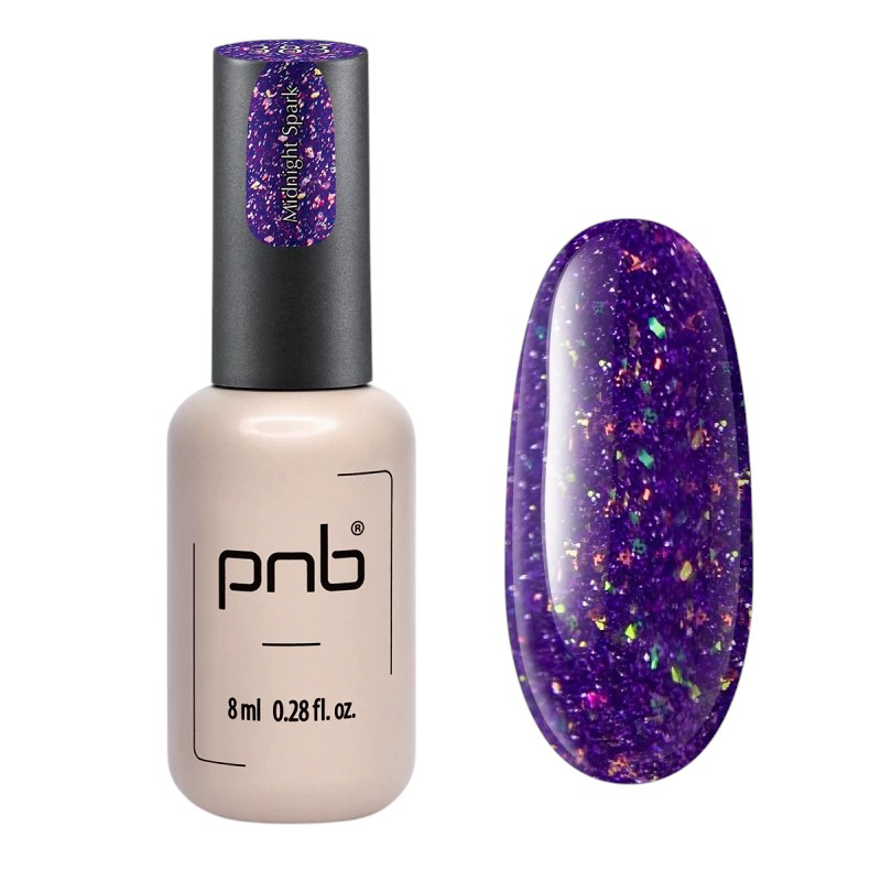 Гель-лак для нігтів PNB Gel Polish 383 Midnight Spark, 8 ml