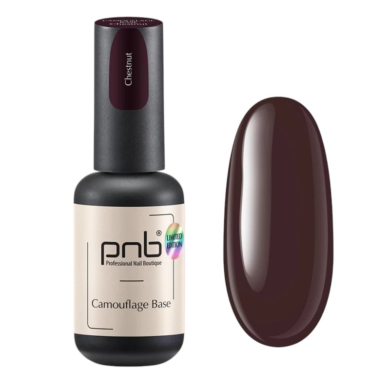 Камуфлююча база для нігтів PNB Camouflage Base Chestnut, 8 ml