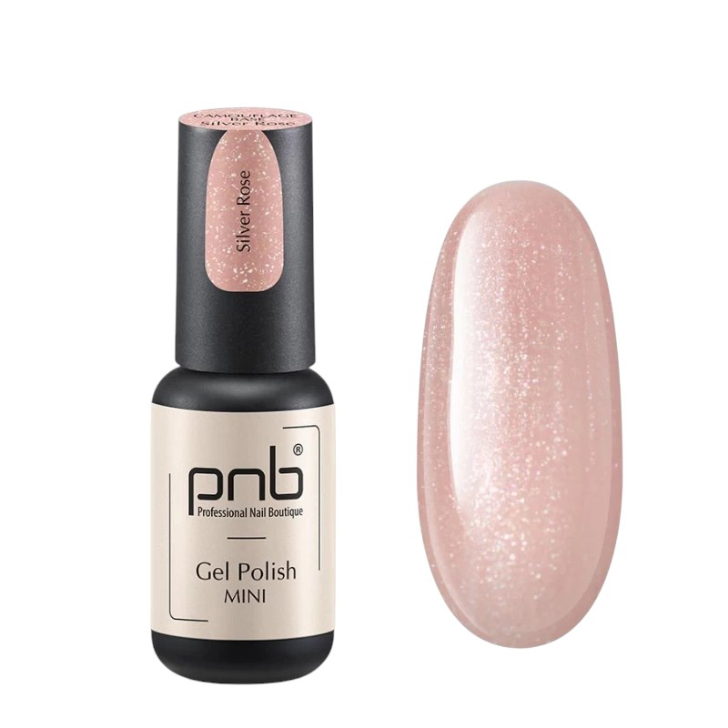 Камуфлююча база для нігтів PNB Camouflage Base Silver Rose, 4 ml