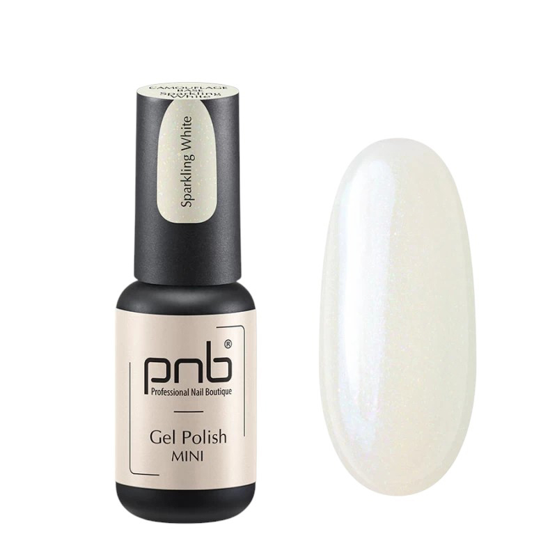 Камуфлююча база для нігтів PNB Camouflage Base Sparkling White, 4 ml