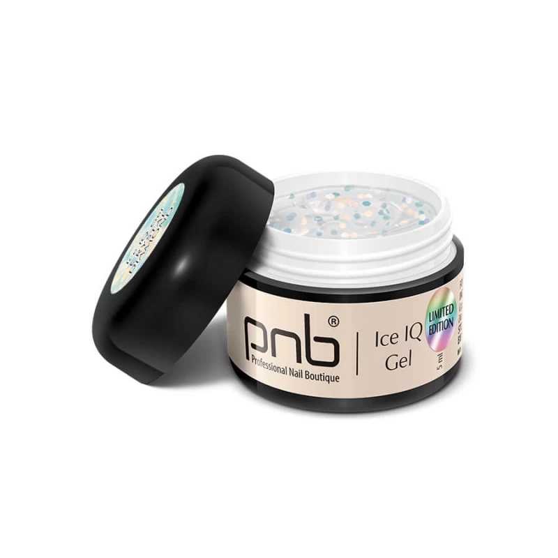 Низькотемпературний прозорий полігель для нігтів PNB UV/LED Ice IQ Gel Crystal Diamond, 5 ml