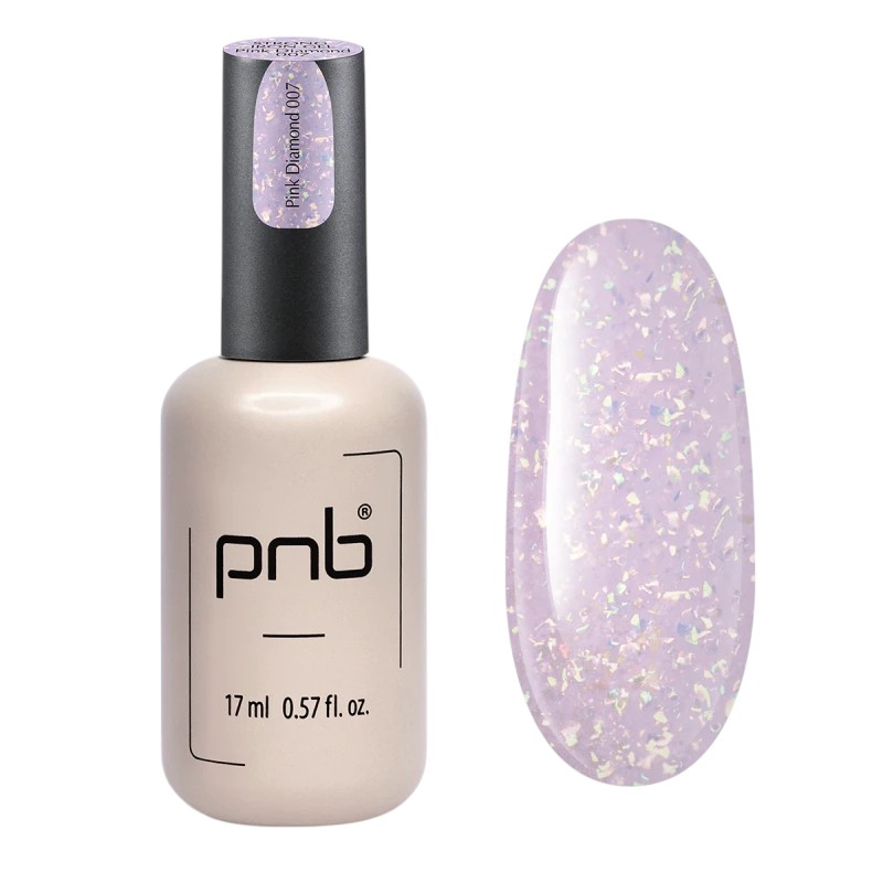 Моделюючий гель для нігтів PNB UV/LED Strong Iron Gel 007 Pink Diamond, 17 ml