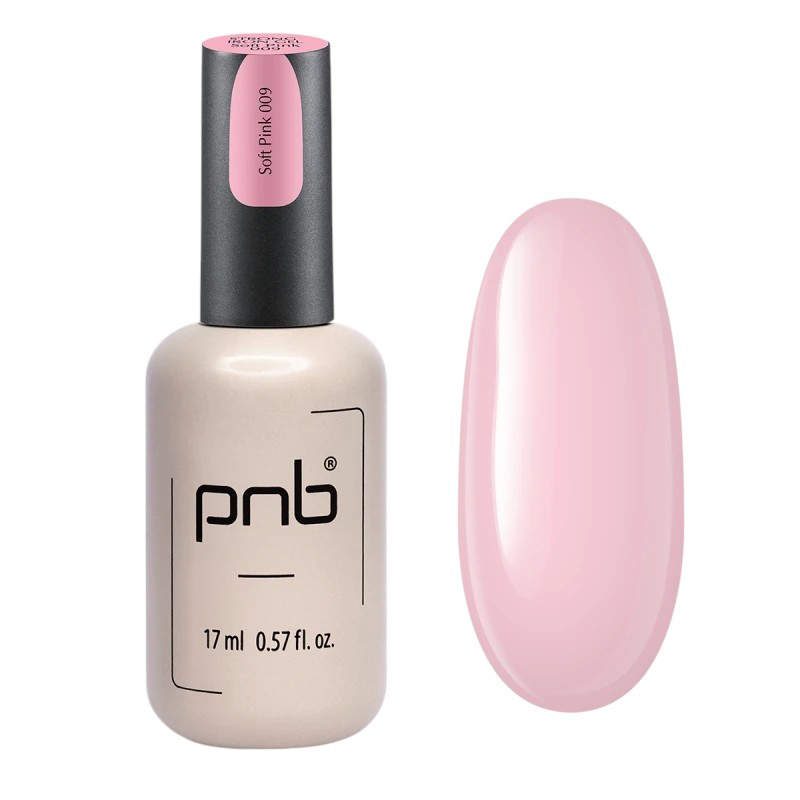 Моделюючий гель для нігтів PNB UV/LED Strong Iron Gel 009 Soft Pink, 17 ml