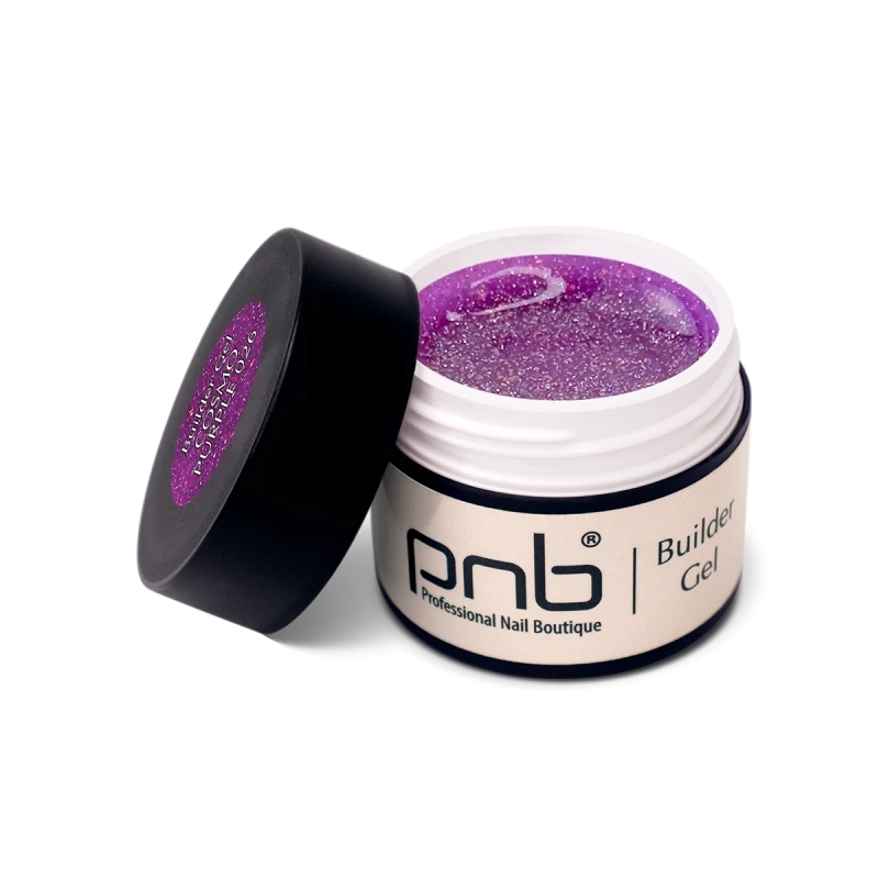 Світловідбивний гель для моделювання нігтів PNB UV/LED Builder Gel Cosmo Purple 026, 5 ml