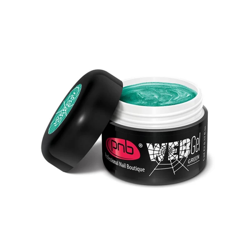 Гель павутинка для нігтів PNB UV/LED Web Gel Green, 5 ml