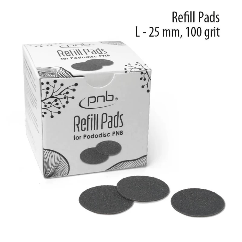 Змінні файли для педикюрного диска Refill Pads L-25 mm, 100 grit