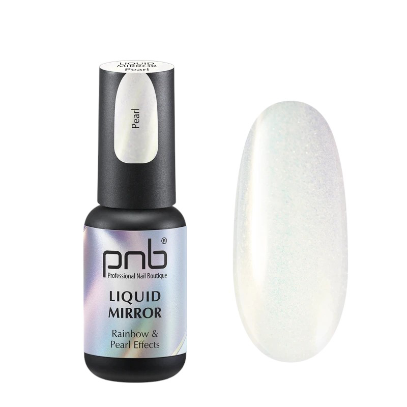 Рідка втирка для нігтів Liquid Mirror Pearl, 4 ml