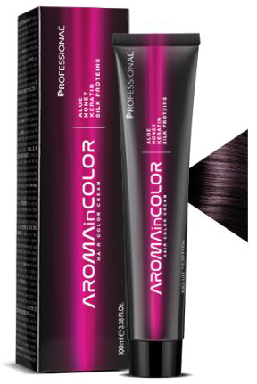 Крем-фарба Мідно-фіолетовий темний шатен Permanent Colouring Cream №4.24