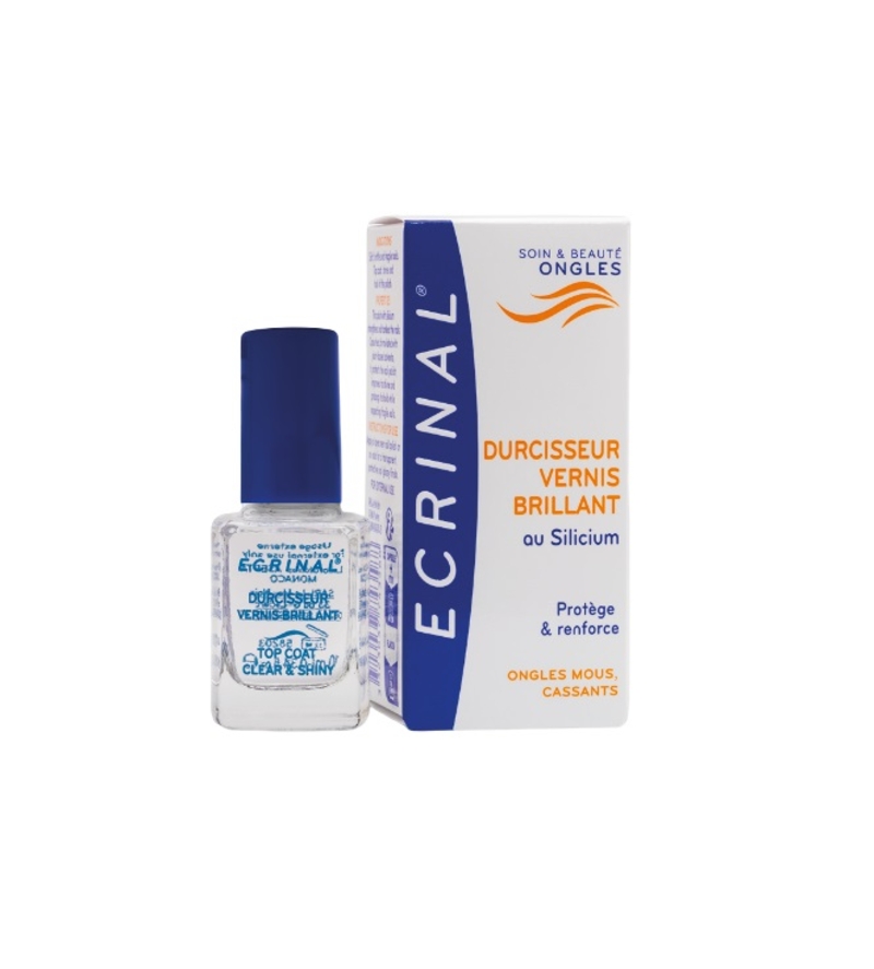 Прозоре верхнє покриття для блиску нігтів Top Coat Clear & Shiny