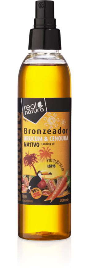 Олія бронзатор для тіла з екстрактом моркви Оleo Bronzeador Urucum + Cenoura