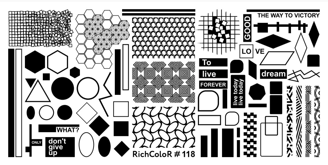 Пластина для стемпінгу RichColor RR-118