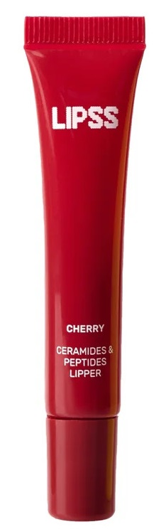 Блиск для губ червоний з ароматом черешні Cherry Ceramides Peptides Lipper