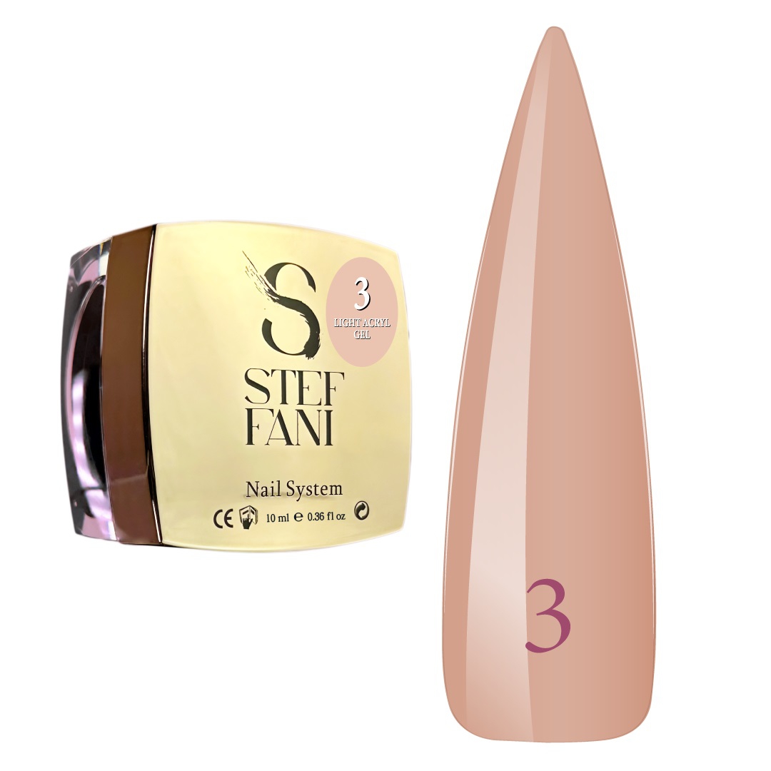 Акригель рідкий Steffani Light Acryl Gel №03 10 мл, 10.0