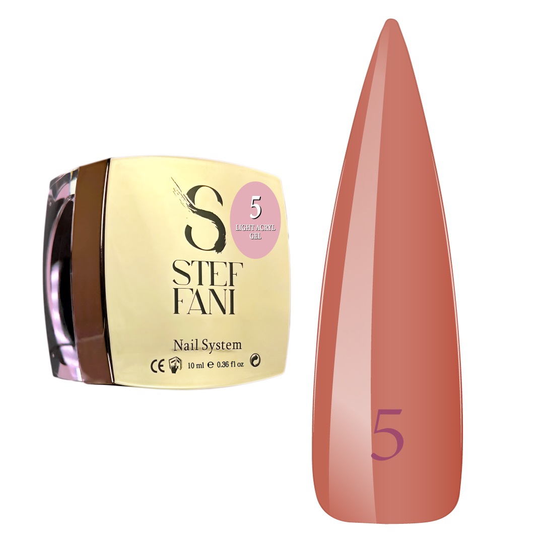 Акригель рідкий Steffani Light Acryl Gel №05 10 мл, 10.0