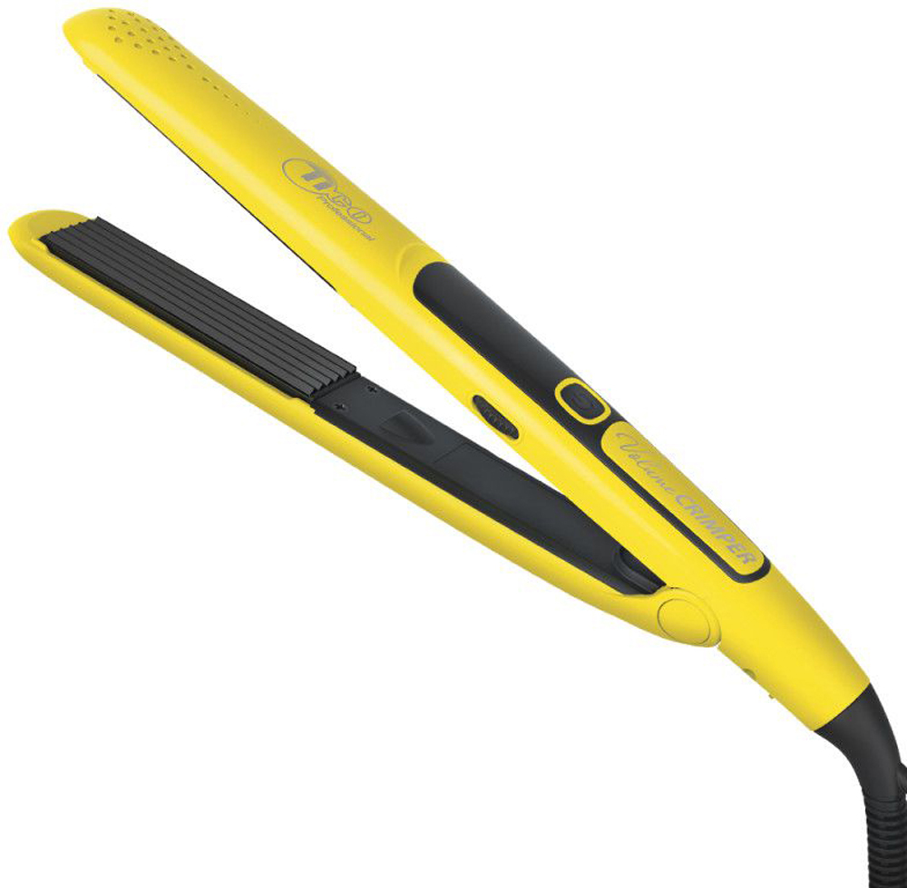 Плойка-гофре для волосся 24 мм жовта Volume Crimper Ceramic