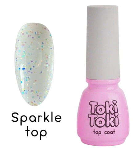Топ без липкого шару Toki-Toki Sparkle Top 5мл, 5.0