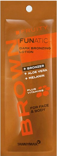 Крем для солярію з темними бронзантами, меланіном і алое вера Fruity Funatic Dark Bronzing Lotion
