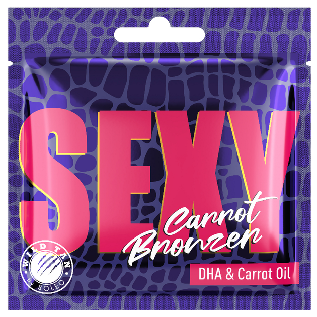 Крем для засмаги в солярії морквяна олія + темний бронзатор DNA Wild Tan Sexy Carrot Bronzer+