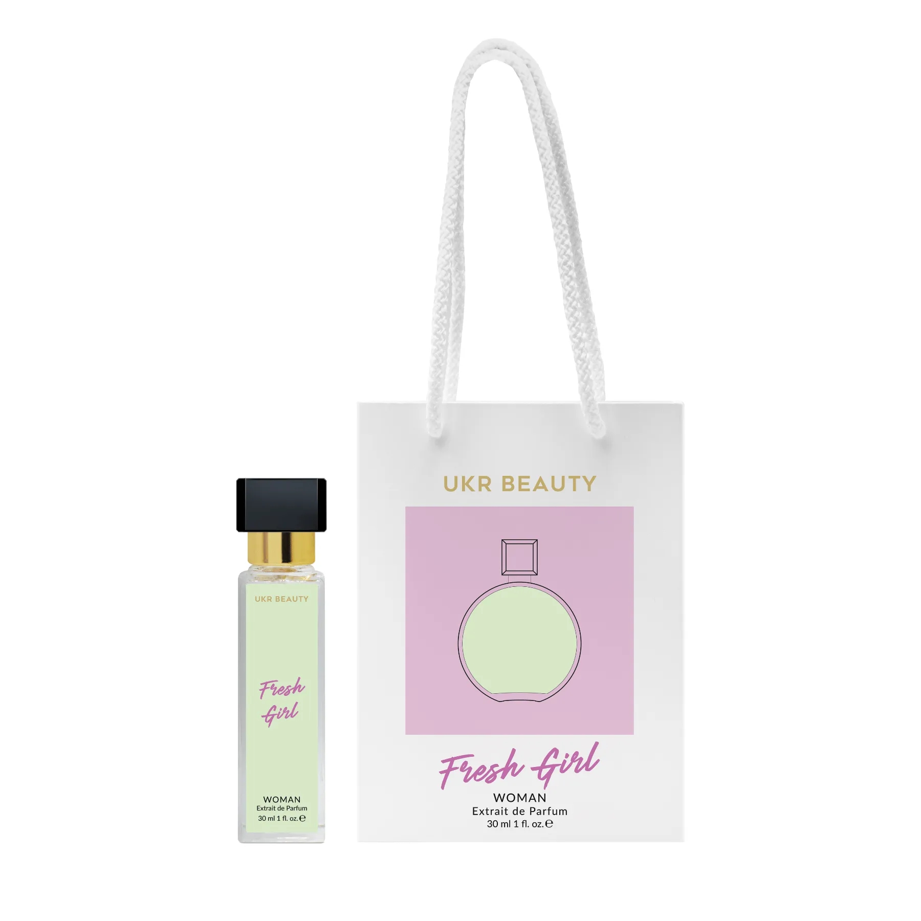 Парфуми з квітковим, шипровим ароматом в сумочці Extrait De Parfum Woman Fresh Girl