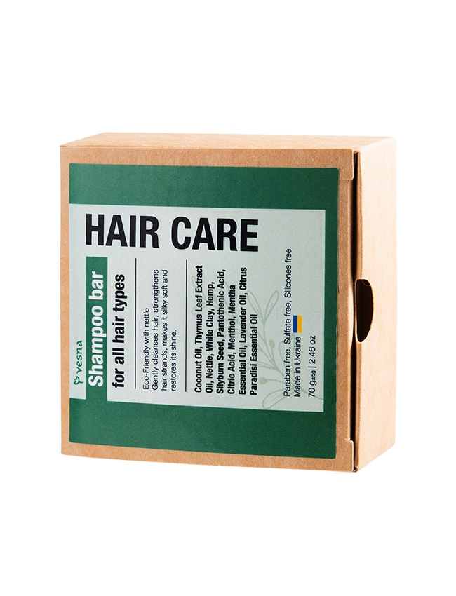Твердий шампунь Кропива Shampoo Bar