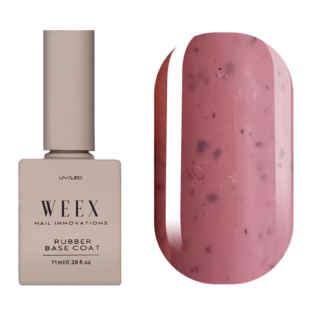 База WEEX Color dust 4 камуфляжна База WEEX з чорними вкрапленнями 11 мл, 11.0, 11.0