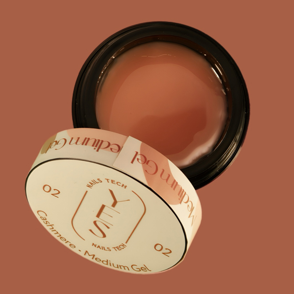 Гель для нарощування нігтів YES Medium Gel №2 Cashmere, 30 ml