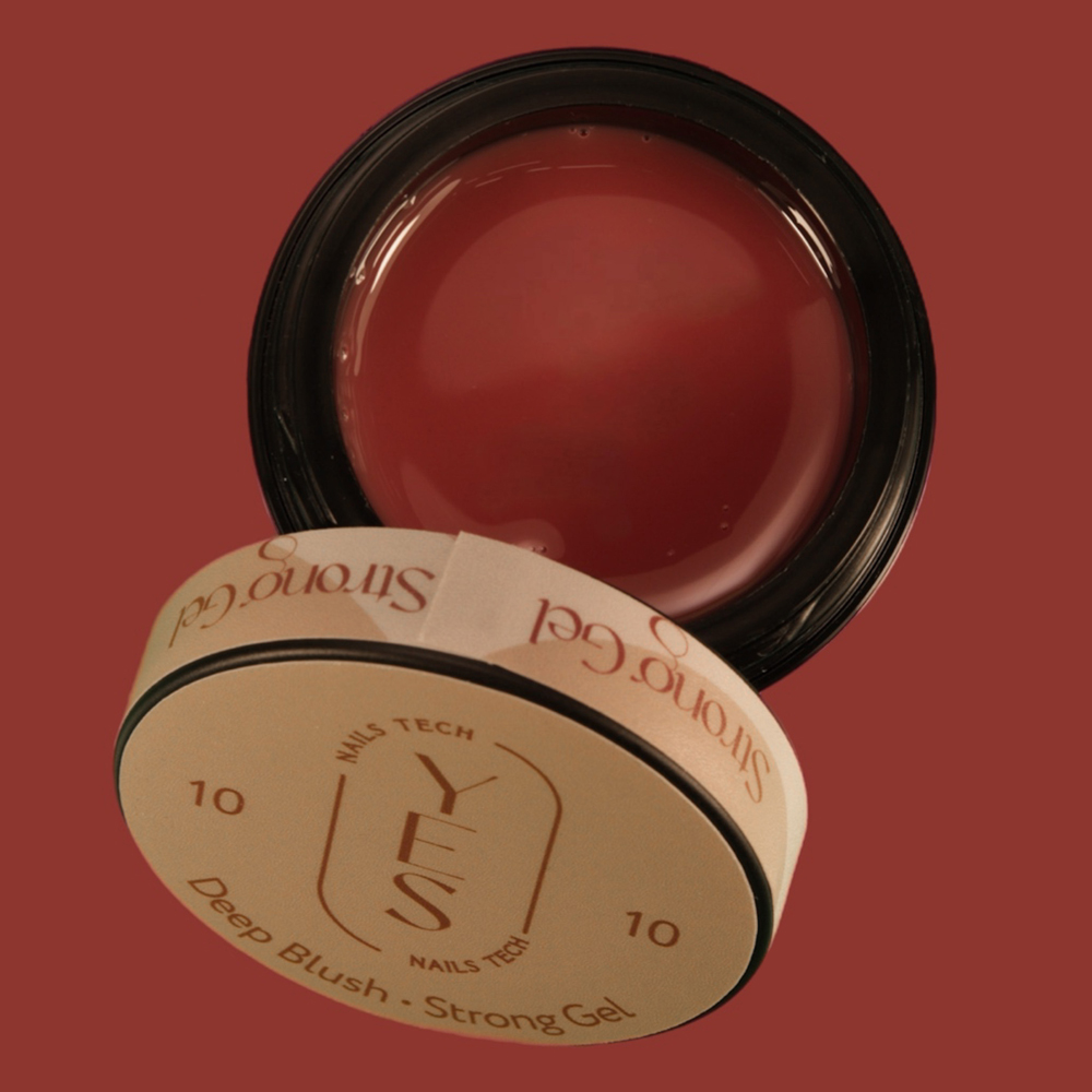 Гель для нарощування нігтів YES Strong Gel №10 Deep Blush, 30 ml
