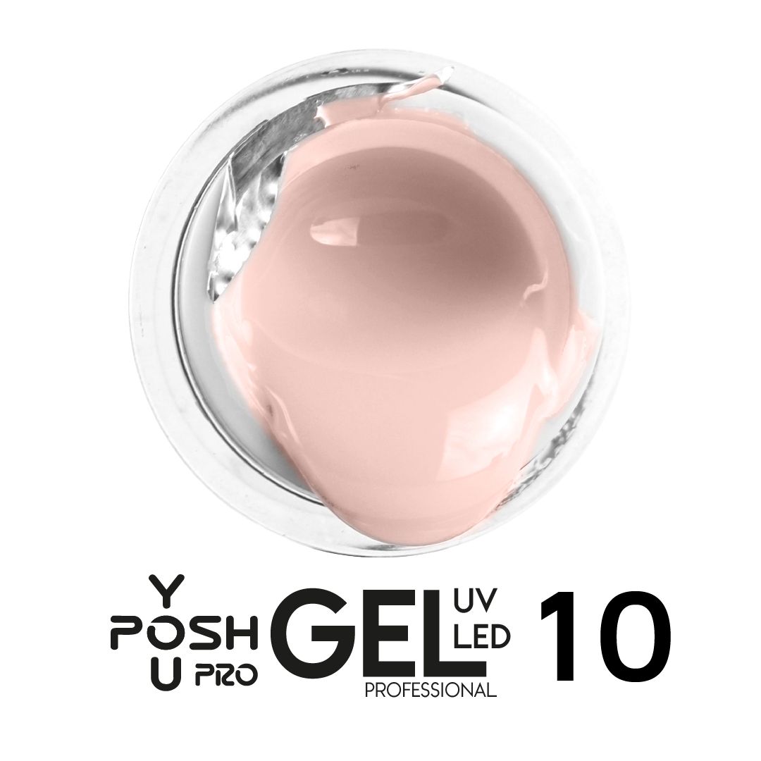Гель для нарощування нігтів тілесний YOU POSH №10, 30 ml