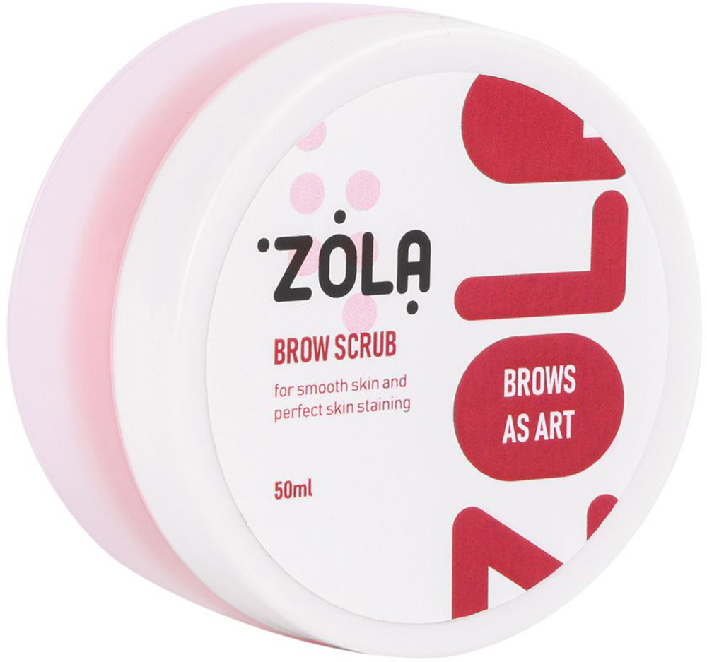Рожевий скраб для брів Eyebrow Scrub Pink Mini