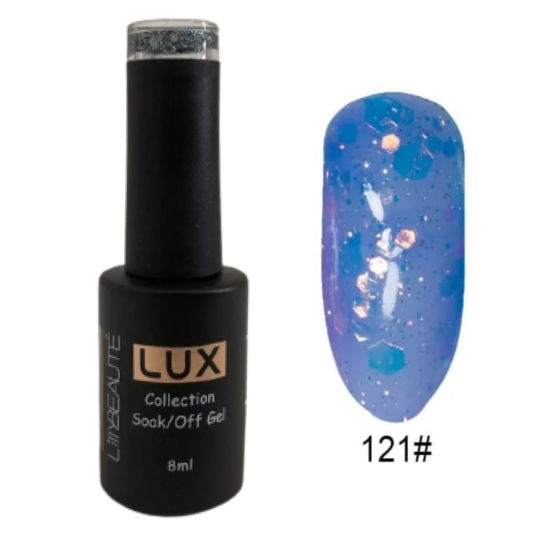 Гель-лак для нігтів, для манікюру Lilly Beaute 8мл