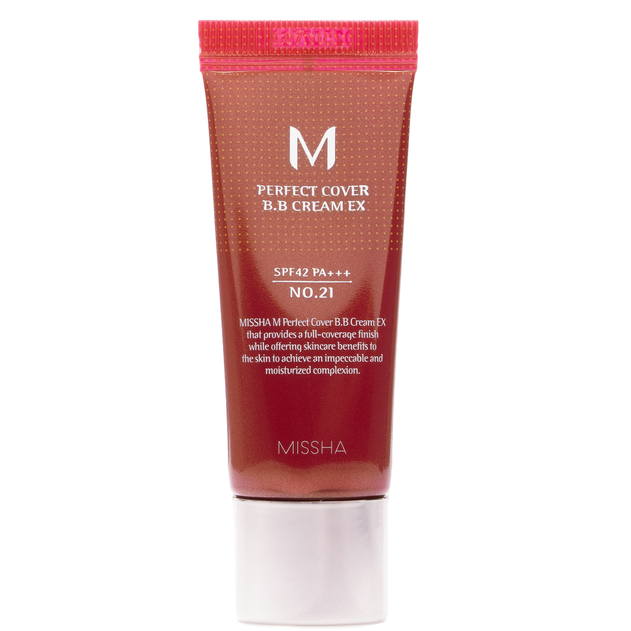 BB крем перфект з легким бежевим відтінком Missha PERFECT_COVER_BB_CREAM_SPF42/PA+++ 20ml №21