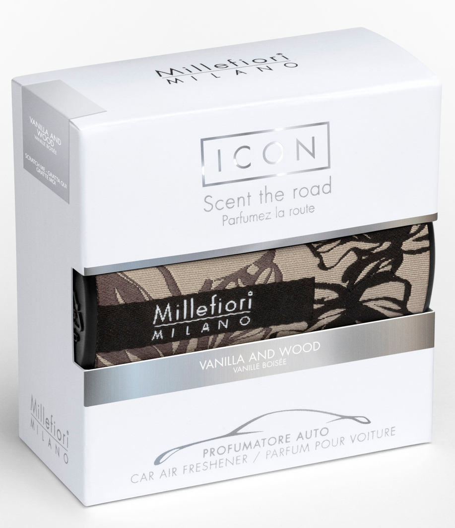 Автомобільний ароматизатор ICON "Textile Floral" - Vanilla & Wood Millefiori Milano (17CAR73)