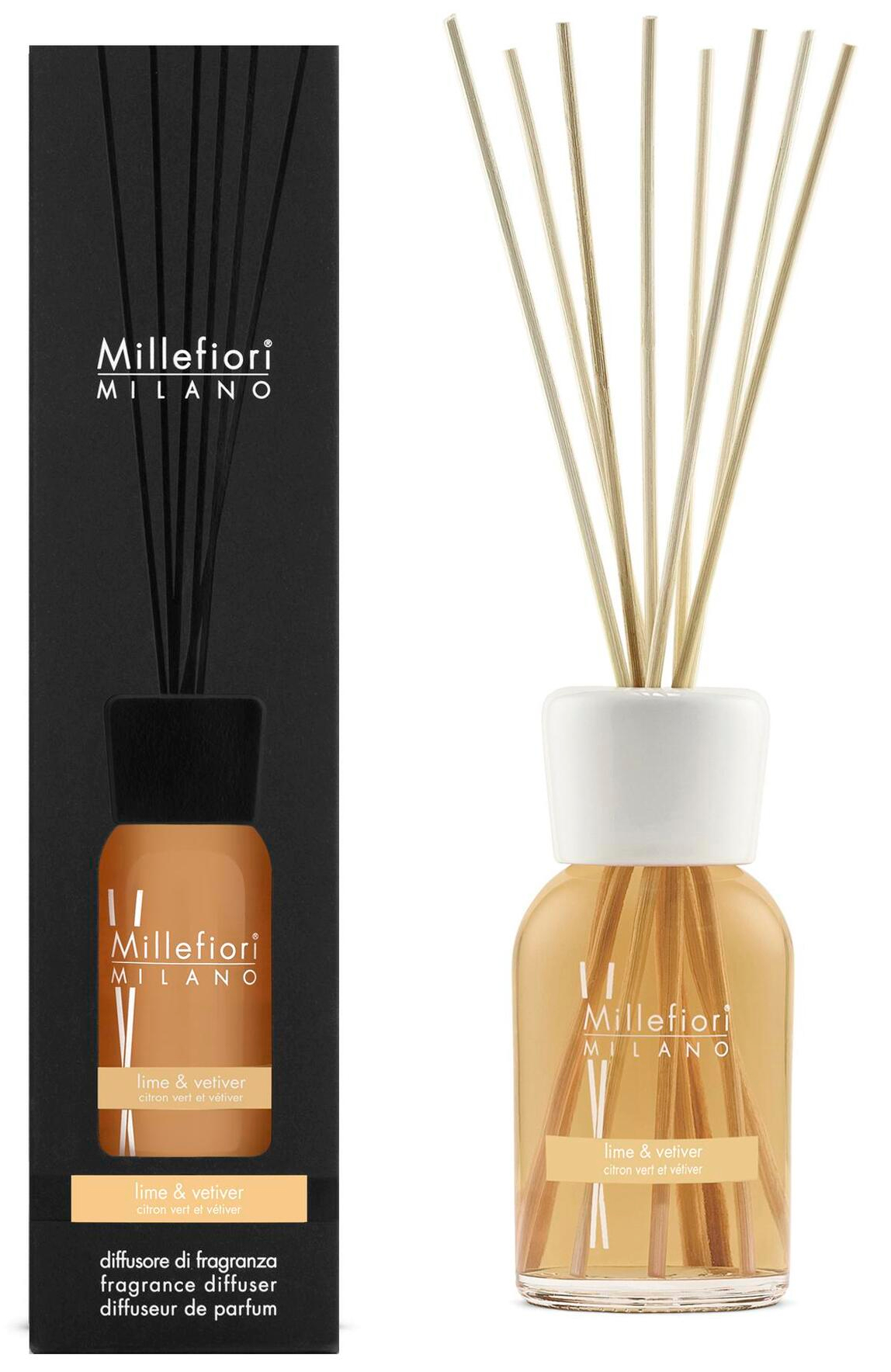 Дифузор ароматичний LIME & VETIVER Millefiori Milano 250 мл (7DDLR)