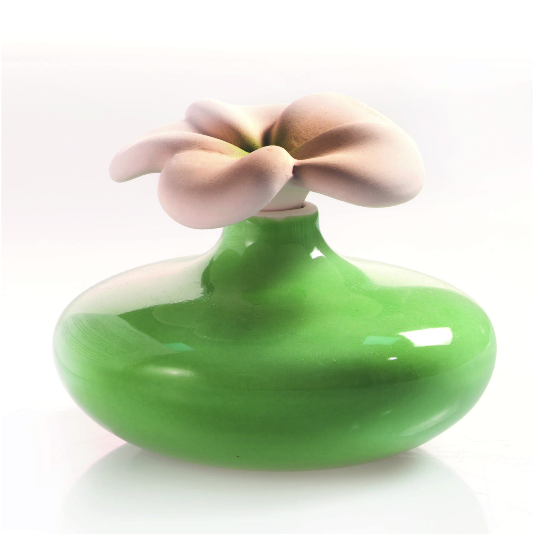 Керамічний флакон для дифузора SMALL FLOWER GREEN - NEW PACK Millefiori Milano (90DFGR)