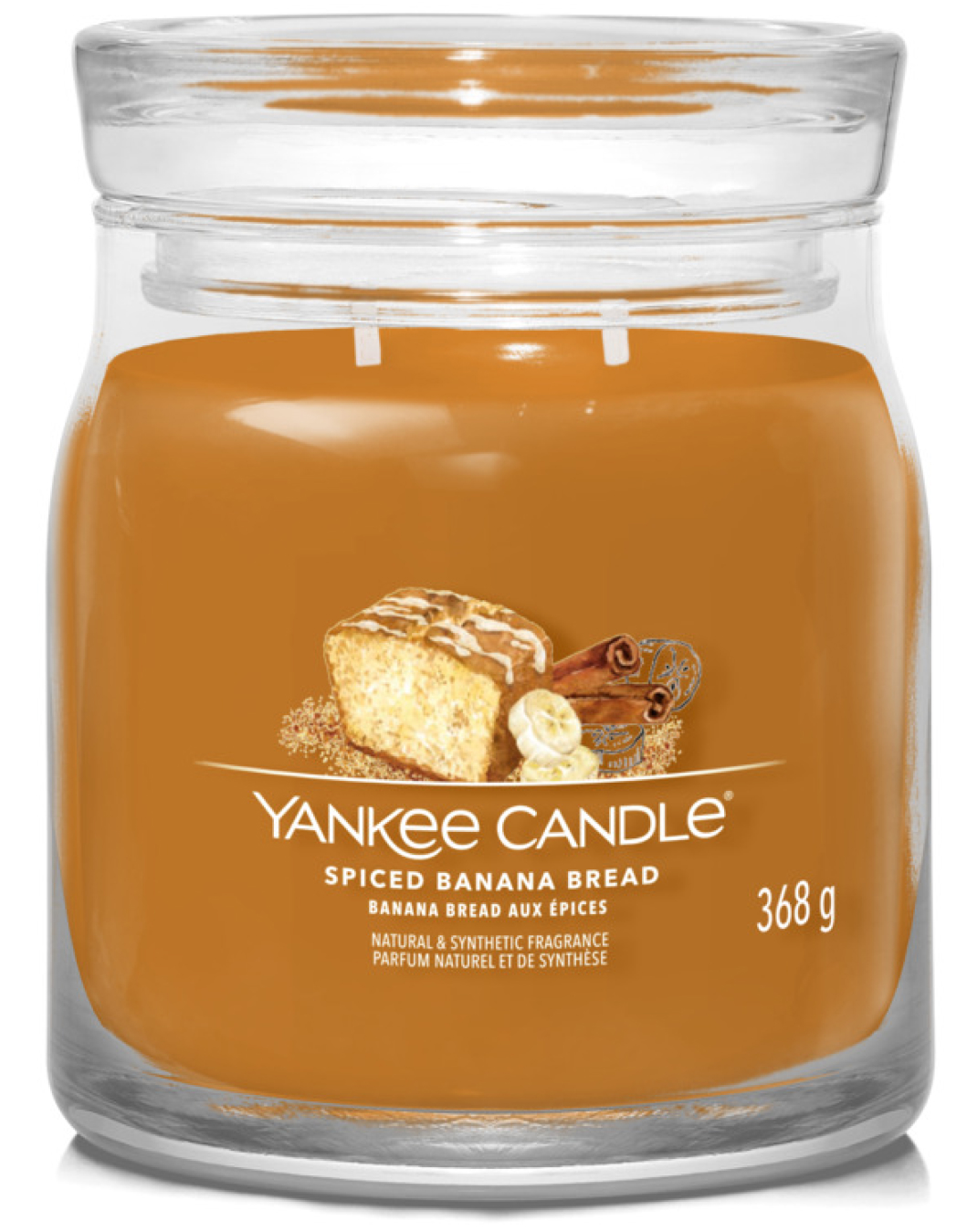 Ароматична свічка Spiced Banana Bread Medium Jar Yankee Candle (1630025E)