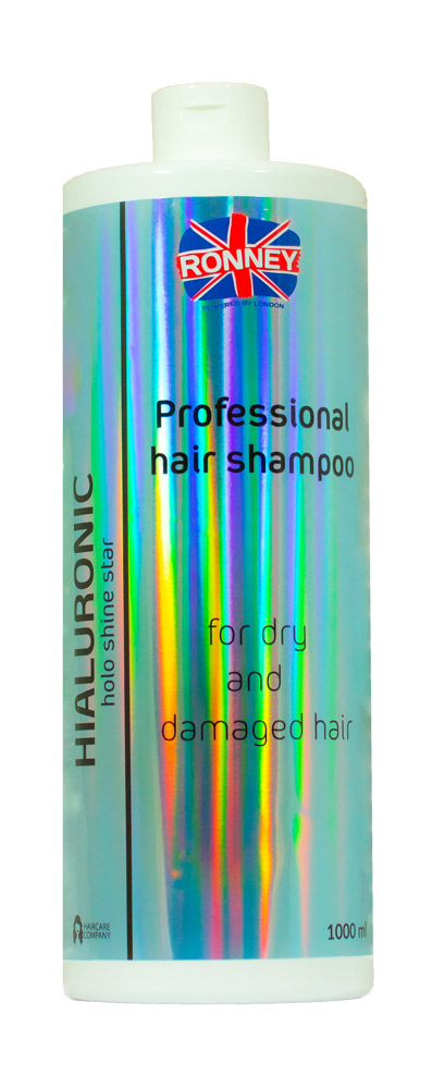 Зволожуючий шампунь RONNEY HoLo Shine Star Hyaluronic для сухого та пошкодженого волосся 1000 мл