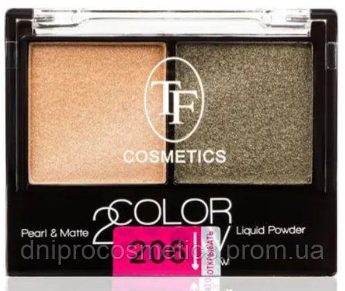 Triumph Cosmetics Двоколірні компактні тіні для повік TF COLOR SHOW EYESHADOW