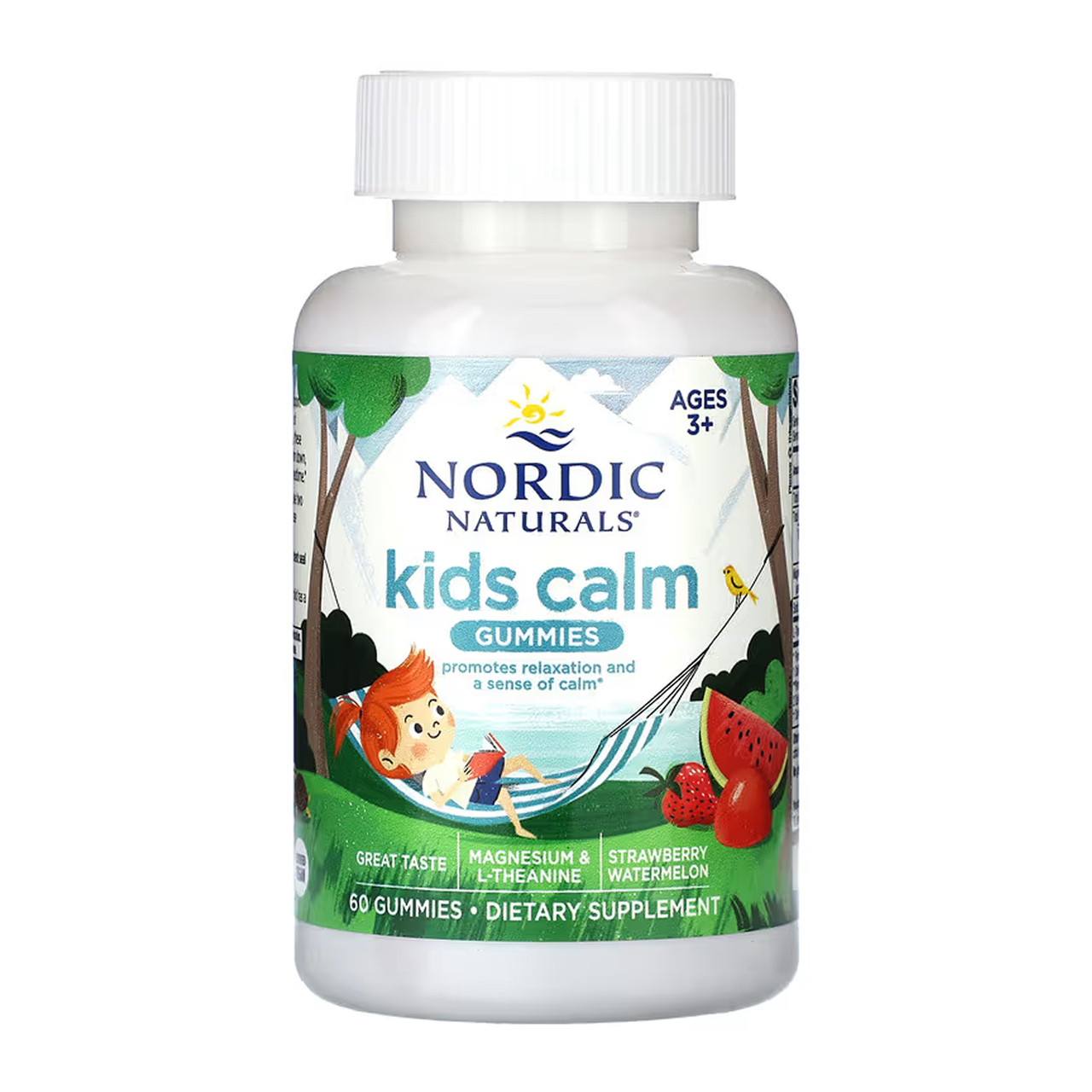 Nordic Naturals, жувальні таблетки Kids Calm, для дітей від 3 років, 60 жувальних таблеток