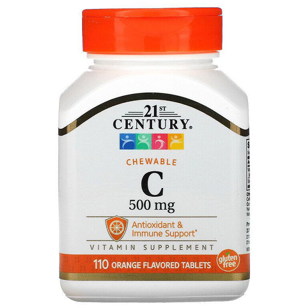 Вітамін C 21st Century Vitamin C 500 mg 110 Chewable Tabs Orange