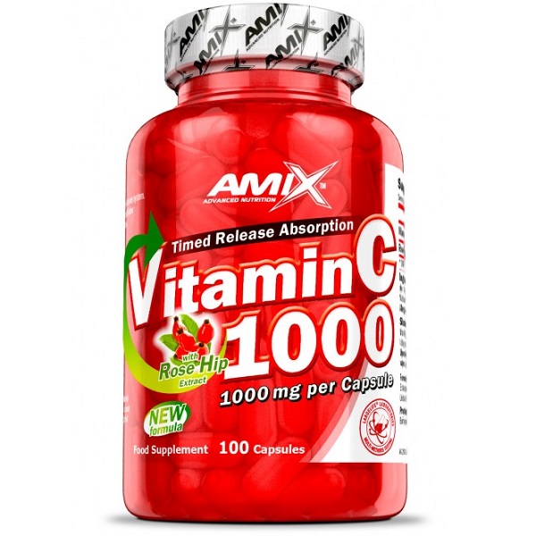 Вітамін C для спорту Amix Nutrition C-Vitamin + Rose Hips 1000 mg 100 Veg Caps