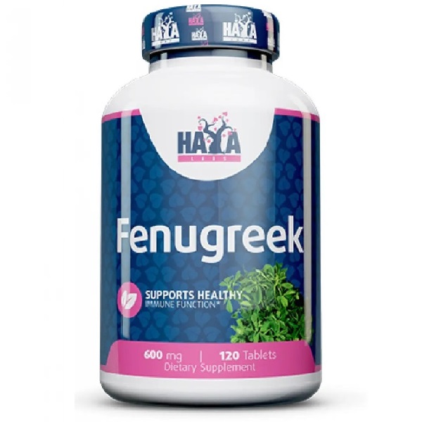 Пажитник Haya Labs Fenugreek 600 mg 120 Tabs