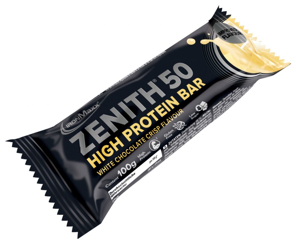 Протеїновий батончик IronMaxx Zenith 50 Protein Bar 100 g White Chocolate