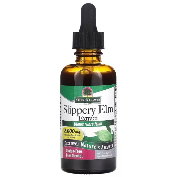 Комплекс для травлення Nature's Answer Slippery Elm Extract 2000 mg 60 ml /30 servings/