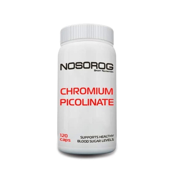 Мікроелемент Хром для спорту Nosorog Nutrition Chromium Picolinate 120 Tab
